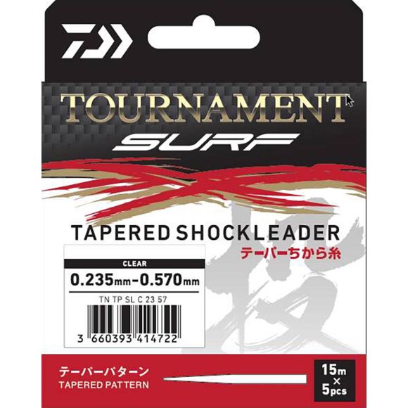 DAIWA TOURNAMENT TAPERED SHOCK LEADER - TOPESCA - Tienda de Pesca Online