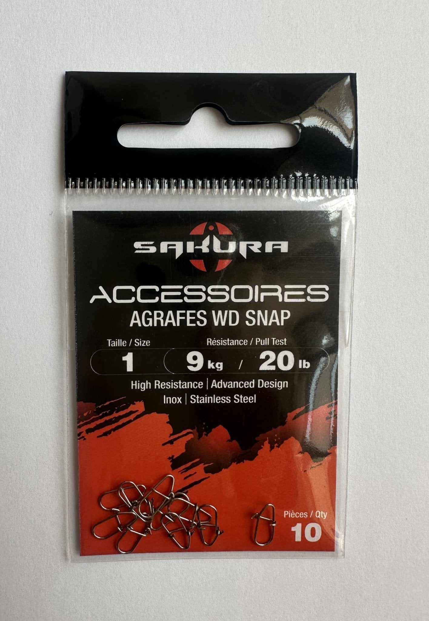 Enganche Snap SAKURA SIZE 1 - TOPESCA - Tienda de Pesca Online