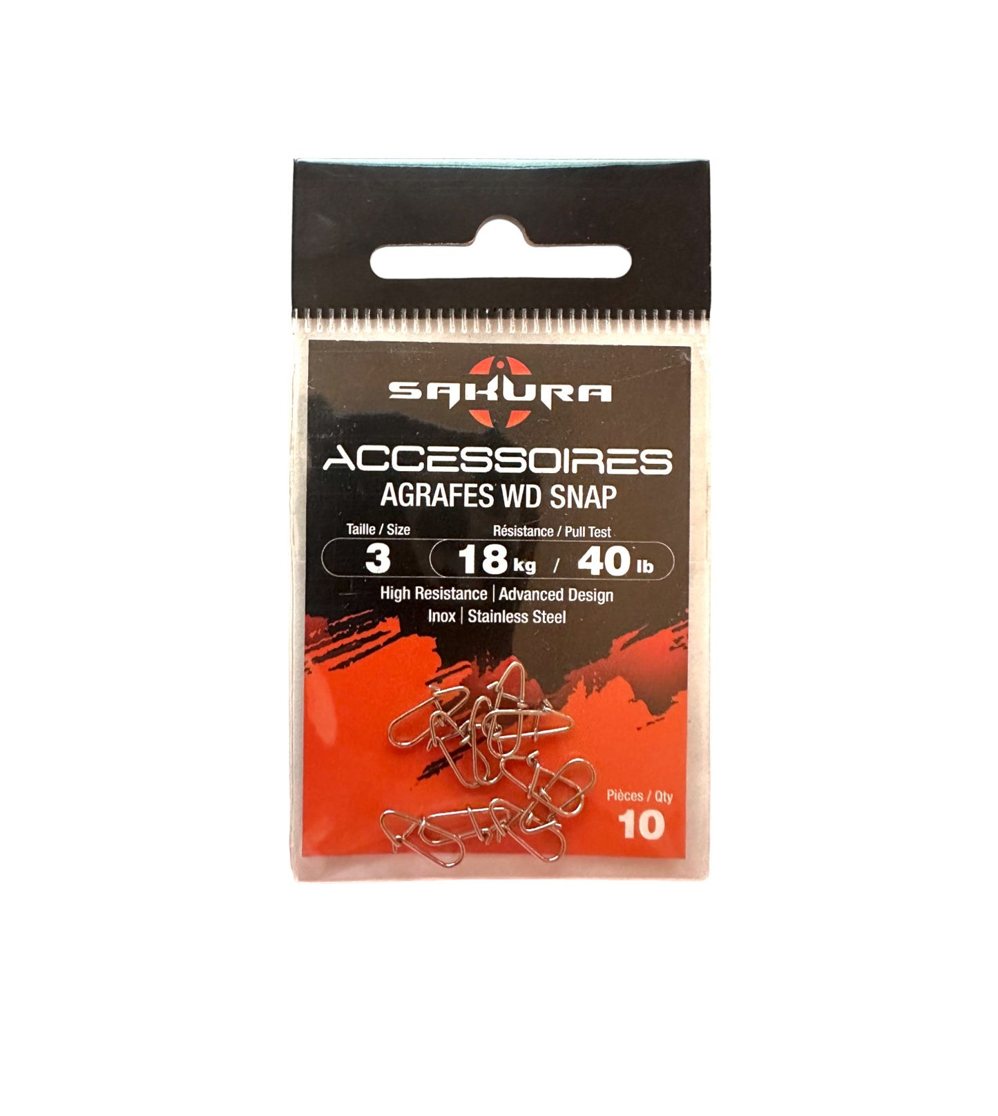 Enganche Snap SAKURA SIZE 3 TOPESCA - Tienda de Pesca Online