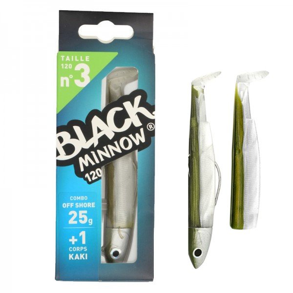 Fiiish Black Minnow 120 Combo Off Shore 25GR KAKI - TOPESCA - Tienda de Pesca Online