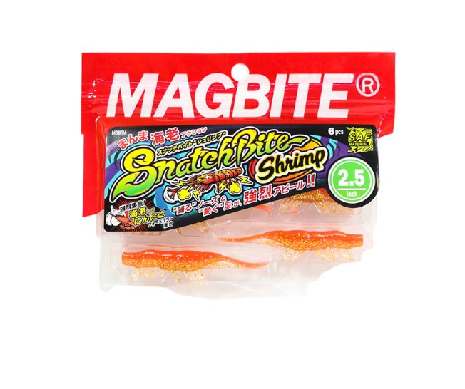 Gamba Magbite Snatch Bite Shrimp 2.5 NARANJA TOPESCA - Tienda de Pesca Online