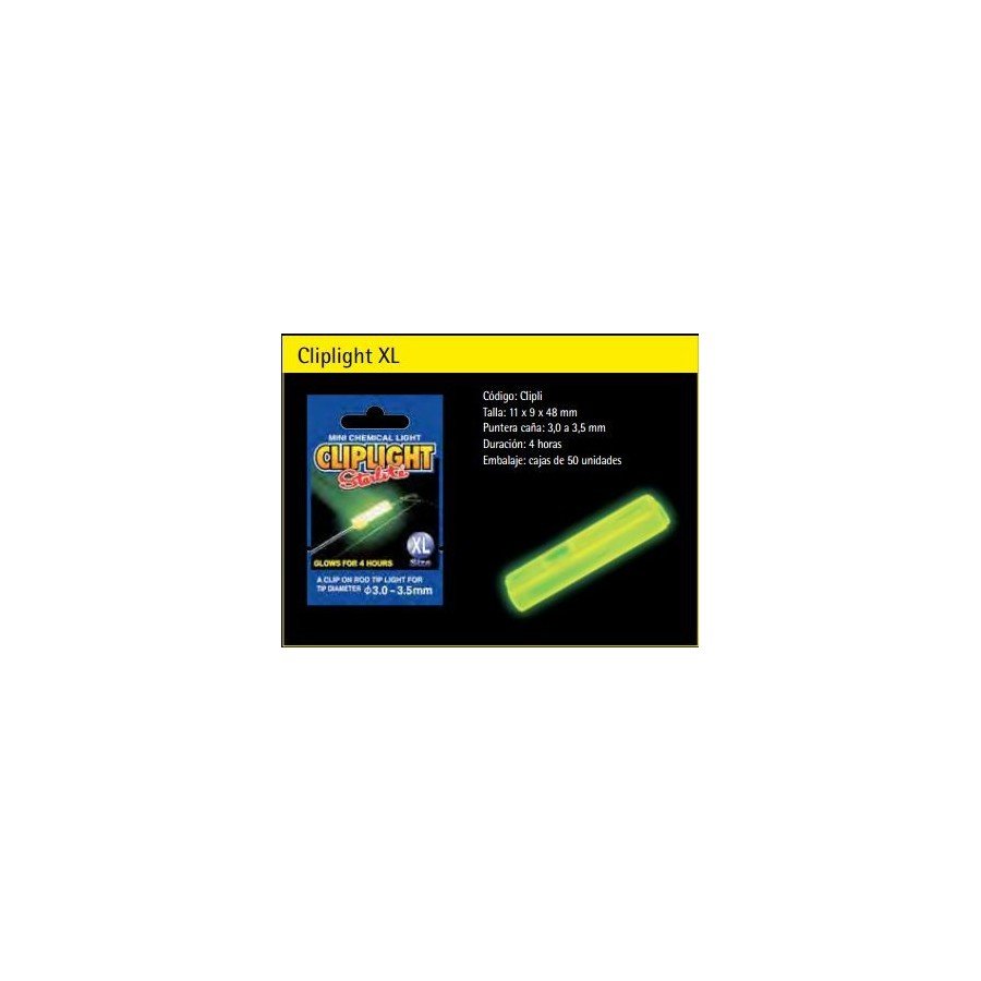 LUZ QUÍMICA CLIPLIGHT XL - TOPESCA - Tienda de Pesca Online