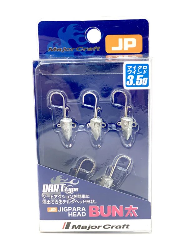 MAJOR CRAFT JIGPARA HEAD BUN DART TYPE 3.5GR - TOPESCA - Tienda de Pesca Online