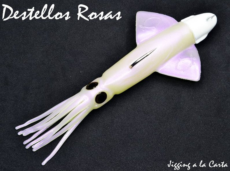VINILO IKA JLC BLANCO DESTELLOS ROSAS + CUERPO - TOPESCA - Tienda de Pesca Online