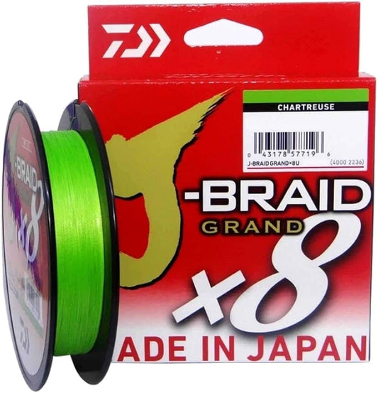 Daiwa Trenzado J-Braid Grand X8 CHARTREUSE 135M - TOPESCA - Tienda de Pesca Online