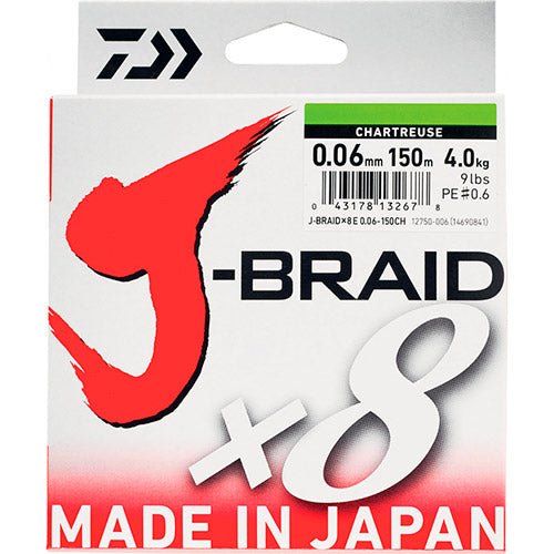 Daiwa Trenzado J-Braid x8 150M VERDE OSCURO - TOPESCA - Tienda de Pesca Online