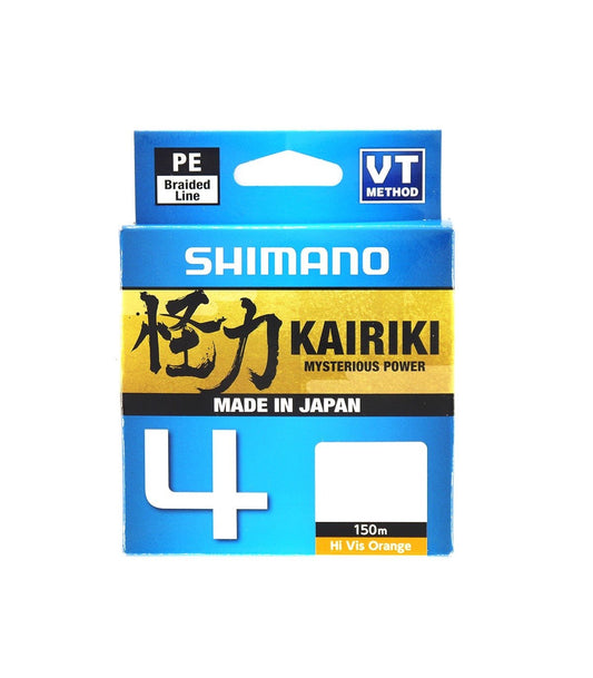 Hilo Trenzado Shimano Kairiki x4 Hi Vis Orange 300M - TOPESCA - Tienda de Pesca Online
