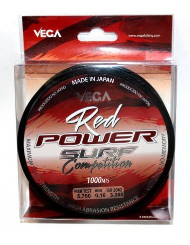 HILO VEGA RED POWER SURF COMPETITION TOPESCA - Tienda de Pesca Online