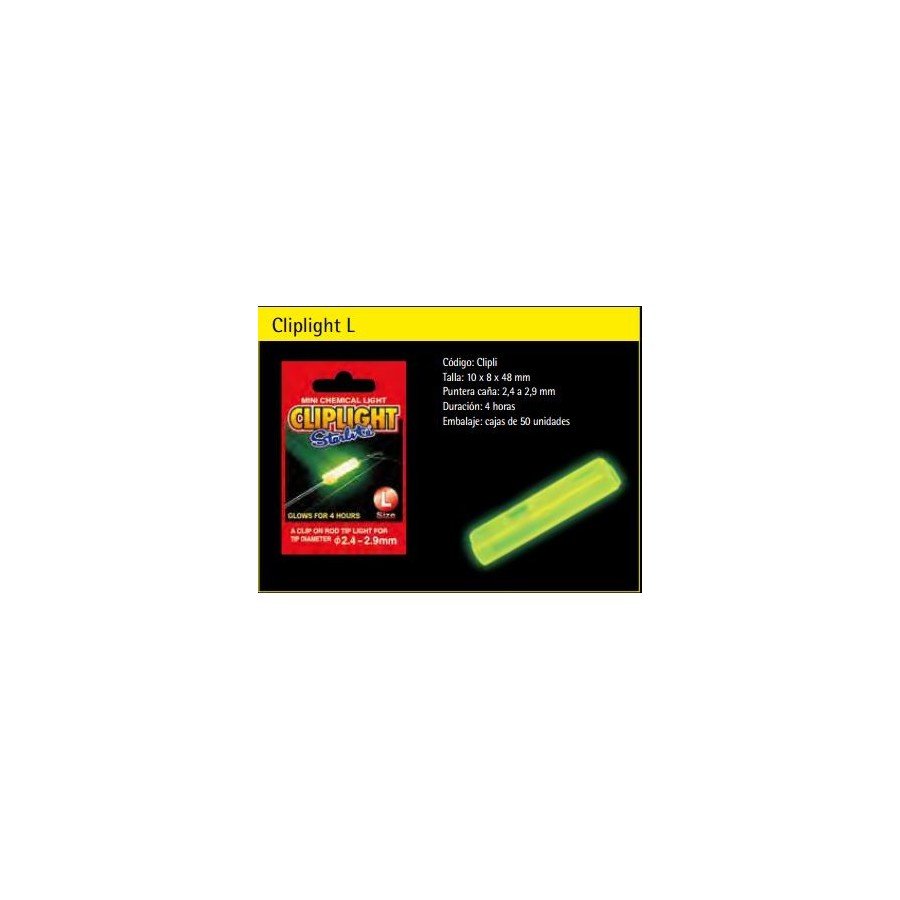 LUZ QUÍMICA CLIPLIGHT L - TOPESCA - Tienda de Pesca Online