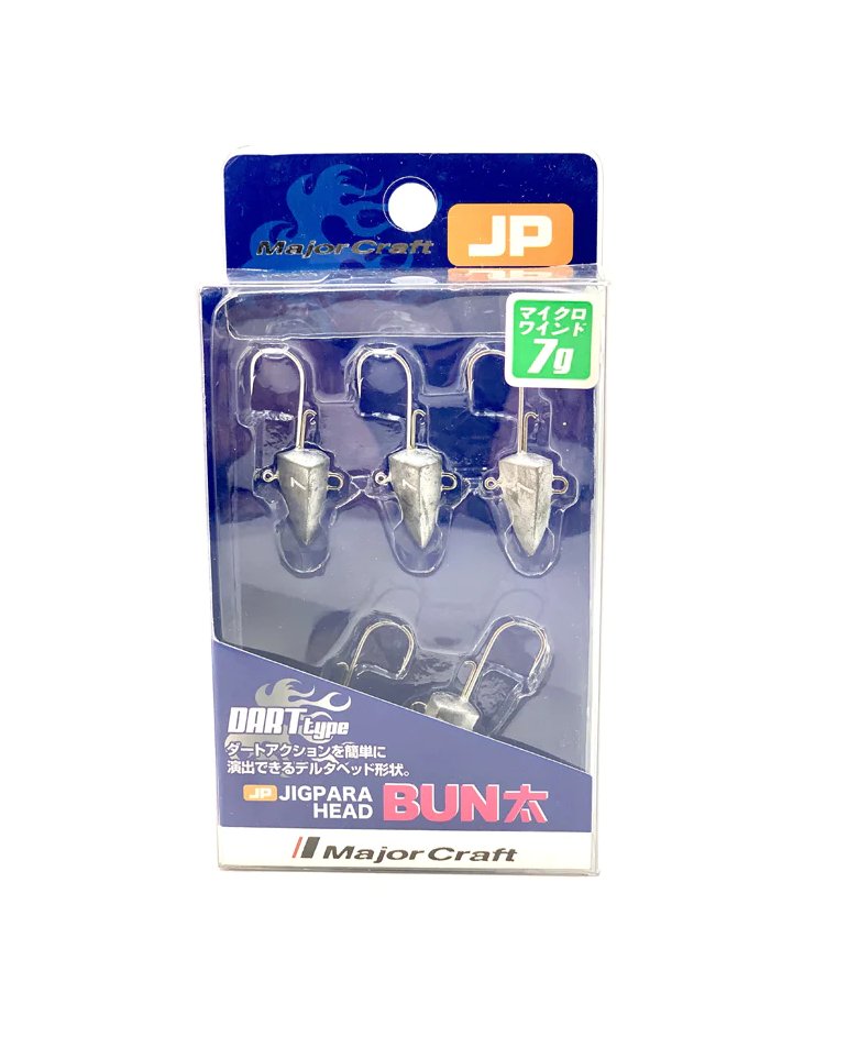 MAJOR CRAFT JIGPARA HEAD BUN DART TYPE 7GR - TOPESCA - Tienda de Pesca Online