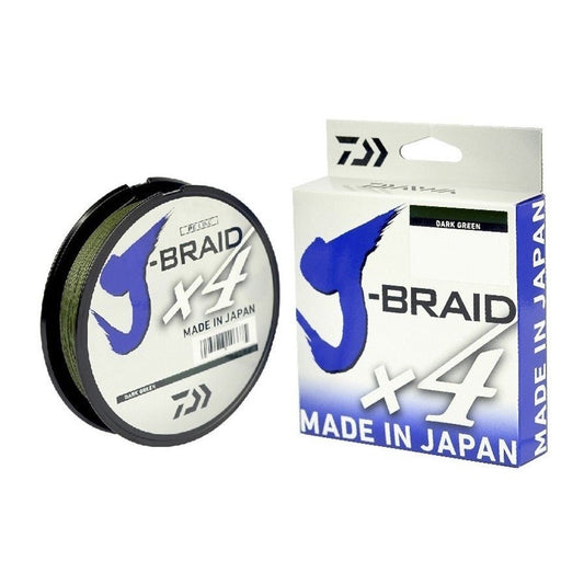 TRENZADO J-BRAID X4 DAIWA 270M COLOR: VERDE - TOPESCA - Tienda de Pesca Online