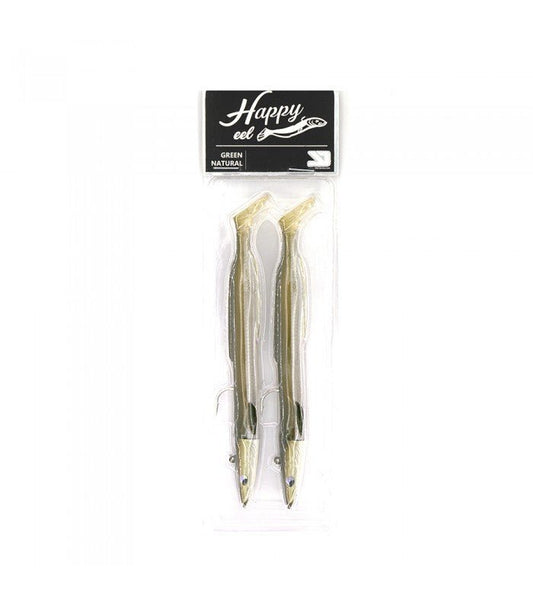 VINILO HAPPY EEL 80MM 10GR DE IKR GREEN NATURAL - TOPESCA - Tienda de Pesca Online