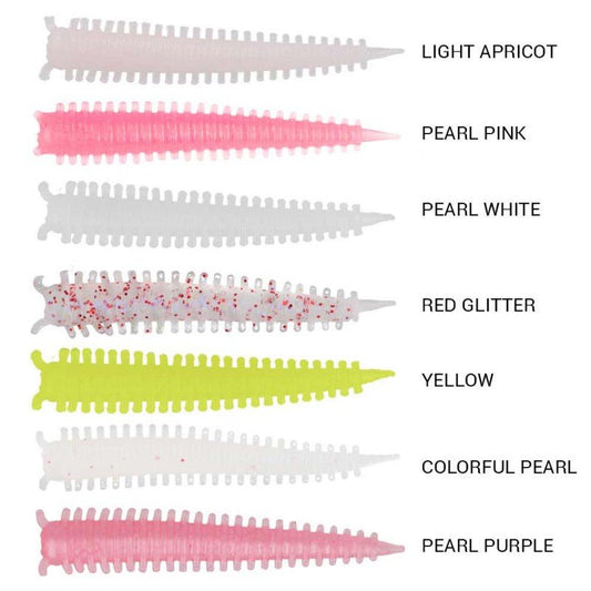 VINILO MINI BAIT SEA MONSTERS 4,5 CM YELLOW 8 PC - TOPESCA - Tienda de Pesca Online